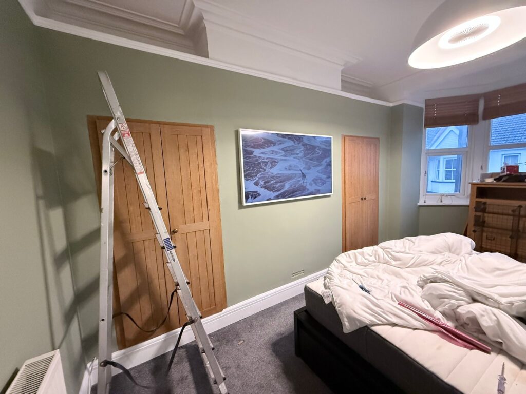 Bedroom Transformation: Bespoke Integrated Storage in Sage Green